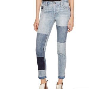 Free people Patchwork Light Wash Women's Jeans - Blue